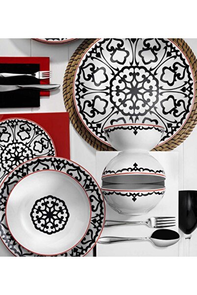 Kütahya Porselen 596612 Desen 24 Parça Yemek Seti