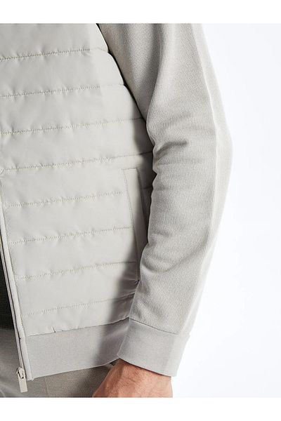 LC Waikiki LCWAIKIKI Classic Comfortable Fit Stand Collar Men&#39;s Cardigan