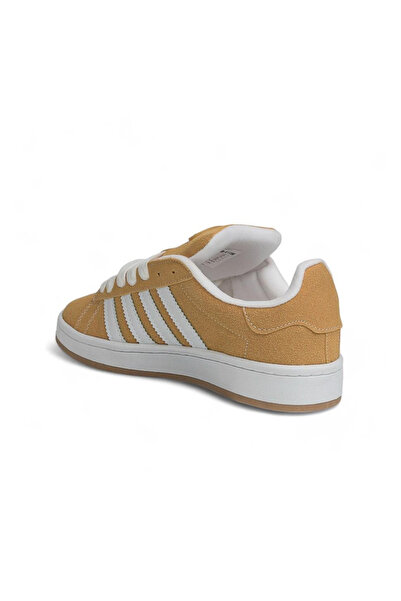 BOUIS Erkek Hardal Nubuk Günlük Bağcıklı Esnek Ortopedik Termo Taban Sneaker Hafif Yürüyüş Spor Ayakkabı