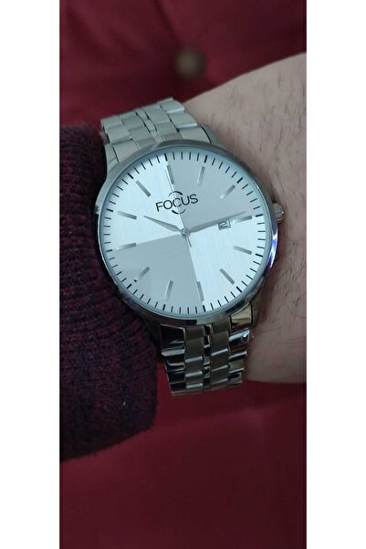 Focus Erkek Kol Saati Takvimli Çelik Kordonlu 1442