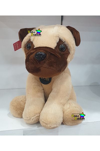 YıldızDükkan Plush Dog 30cm Cute Plush Toy Pug Dobi Dog My Sweet Friend Play Dog