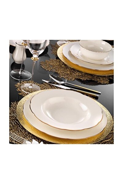 Kütahya Porselen Porselen Bone Olympos 12 Kişilik 71 Parça Ara Servisli Yuvar...