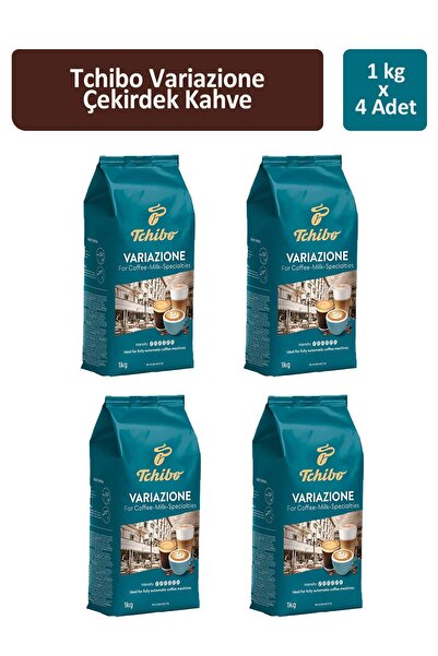 Tchibo Variazone For Coffee-Milk-Specialties Çekirdek Kahve 1000 gr x 4 Adet