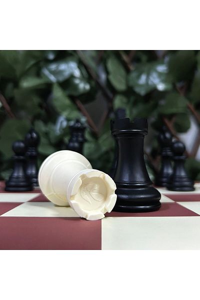 Yeni Satranç 92mm Professional Chess Piece - 550gr Double Queen