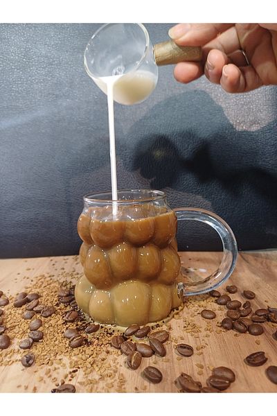 COOKCASE 350 ML6-Piece Grape Glass Cup Coffee-Sauce Drink Cup