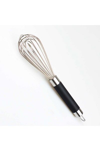AROW Professional Whisk with Black Silicone Handle