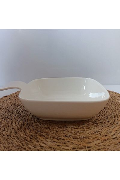 Bİ DÜNYA EV Porcelain Single Handle Bowl 20x15 cm