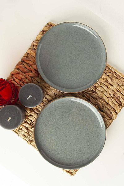 Kütahya Porselen Pearl Series Serve Pizza Plate Set of 6