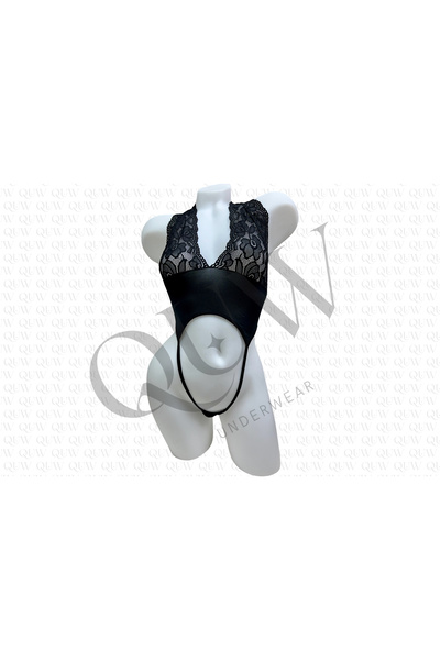 Siyah Dantelli Fantezi Babydoll - QUW52-1001-02