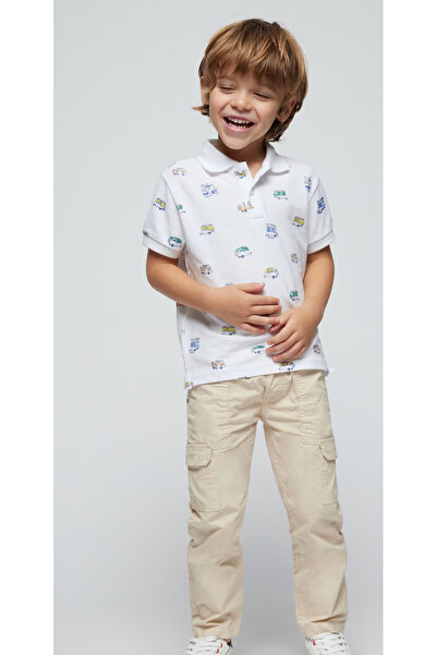 MAYORAL Tricou polo cu mânecă scurtă Better Cotton cu imprimeu pentru băieți ...