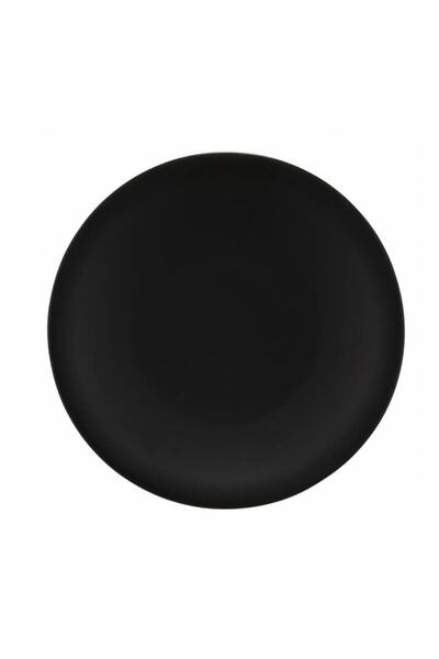 Kütahya Porselen Serving Plate Matte Black 27 cm