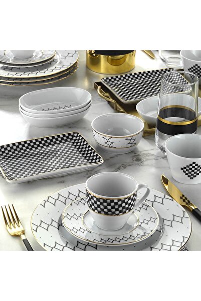 Kütahya Porselen Leonberg 32 Parça 11515 Dekor Kahvaltı Takımı