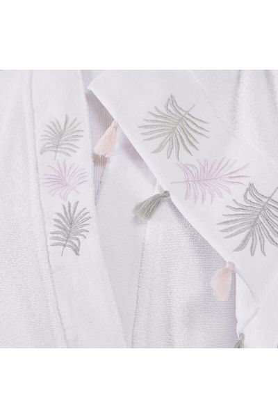 Altınbaşak Set de halate de baie de familie cu broderie Luxart Ines Sage-lace