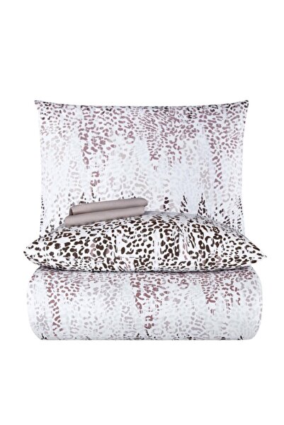 Altınbaşak Ranforce Kahverengi Çift Kişilik Nevresim Takımı