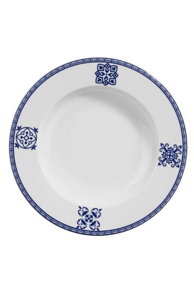 Kütahya Porselen 6 Pieces Leonberg 23 Cm 9429 Patterned Deep Plate