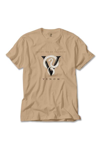 Z zepplin Bullet for My Valentine Venom Snake Cream T-Shirt