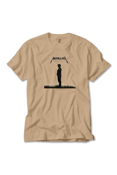 Z zepplin Κρεμ μπλουζάκι Metallica Master Of Puppets Metal Soldier