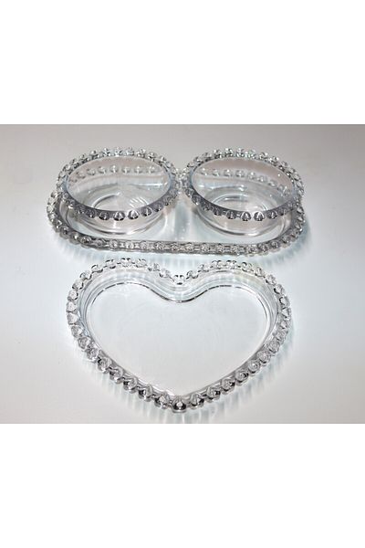 COOKCASE لوحة قلب ووعاء عرض من LOVE COLLECTION SUR-26-11