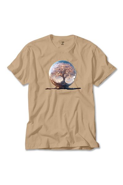 Z zepplin Tree Growing σε Snow Gobe Cream T-Shirt