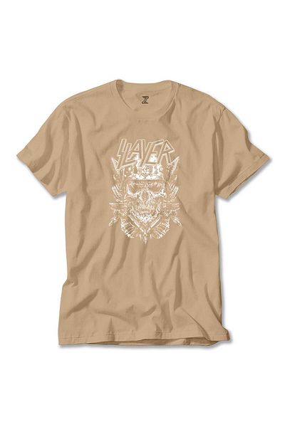 Z zepplin T-Shirt Slayer Soilder Skull Cream