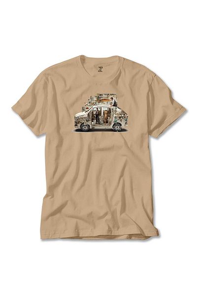 Z zepplin Self Driving Car Cream T-Shirt