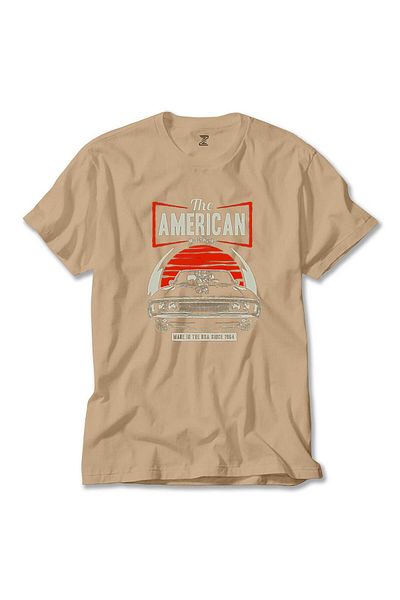Z zepplin American Muscle Car Cream T-Shirt