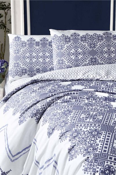 Altınbaşak Ranforce Double Duvet Cover Indigo