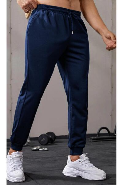 GHASSY CO. Ghassy Co. Erkek Dar Paça Running Hafif Koşucu Fitness Gym Athletic Dalgıç Kumaş Spor Eşofman Altı