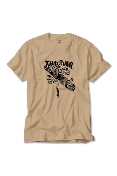 Z zepplin Thrasher Love Affair Cream T-Shirt