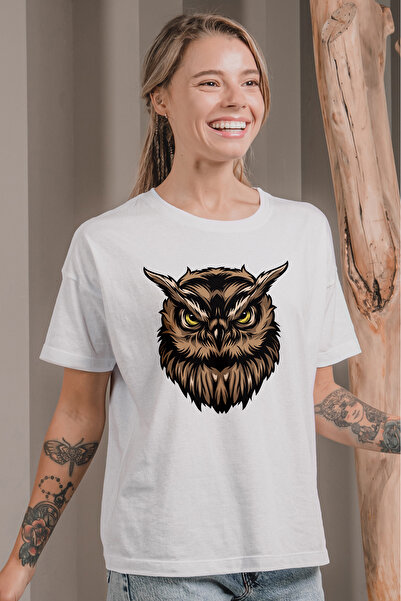 MYADA Tricou cu imprimeu oversize cu model bufniță