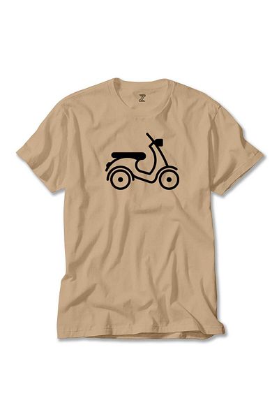 Z zepplin Κρεμ μπλουζάκι Vespa Scotter Silhouette