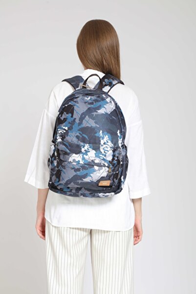 Street Bag Unisex Havacı Kamuflaj Desenli Su Geçirmez Sırt Çantası Günlük Okul Seyahat Kamp Kullanım