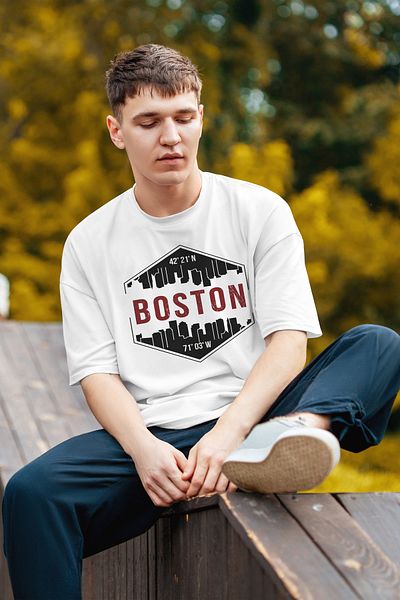 MYADA Μπλουζάκι Boston Written City Printed Oversize