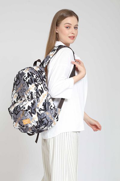 Street Bag Unisex Anthracite αδιάβροχο σακίδιο πλάτης Gamer με σχέδιο - Καθημερινή χρήση, Σχολείο, Ταξίδια και Κάμπινγκ