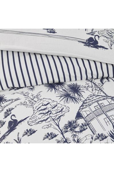 ALTINBAŞAK HOME COLLECTİON Σετ Παπλωματοθήκη Διπλό Altınbaşak Ranforce Capri On Moonlit
