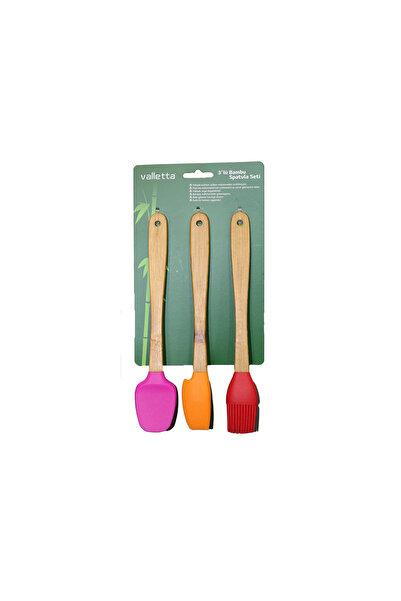 COOKCASE Valetta 3'lü Bambu Spatula Seti