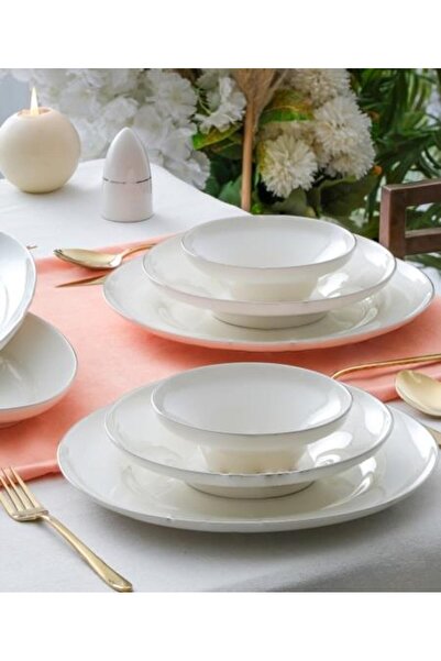 ACAR GÜMÜŞ 12 KİŞİLİK 54 PARÇA YEMEK TAKIMI