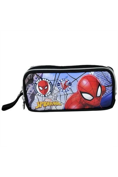 SPIDERMAN حقيبة أقلام رصاص Lianslı - حامل أقلام بسحاب مزدوج