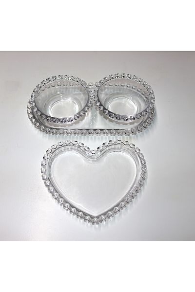COOKCASE لوحة قلب ووعاء عرض من LOVE COLLECTION SUR-26-11
