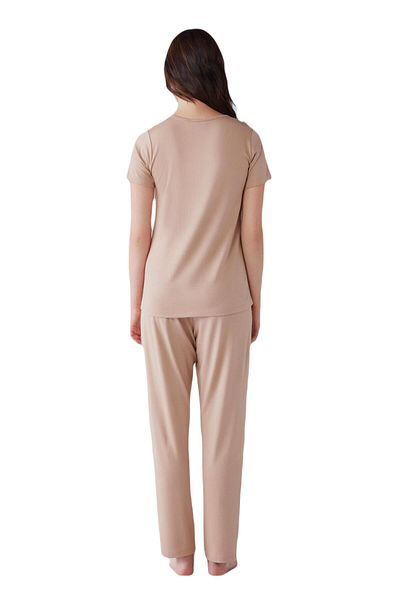 Nautica Women's Soft Textured Mink Pajamas Set