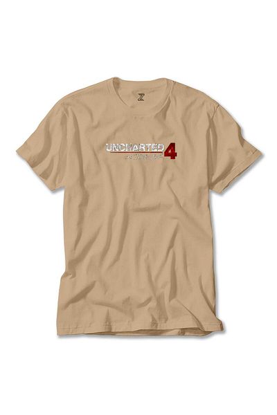 Z zepplin Uncharted 4 Logo Cream T-Shirt