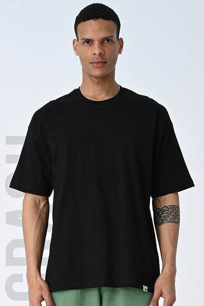 AMAZING CRASH Ανδρικό μπλουζάκι με κοντό μανίκι Basic Crew Neck Oversize