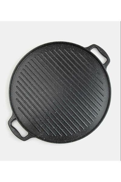 COOKCASE Gravita Cast Iron Grill And Pancake Pan 36 Cm Black