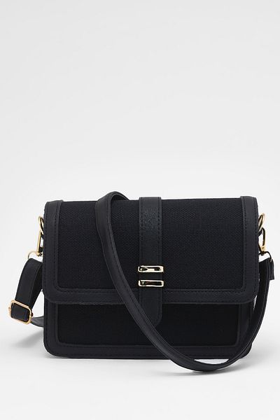 ALTUDA Women's Bridge Detailed Linen Shoulder Bag Ibiza