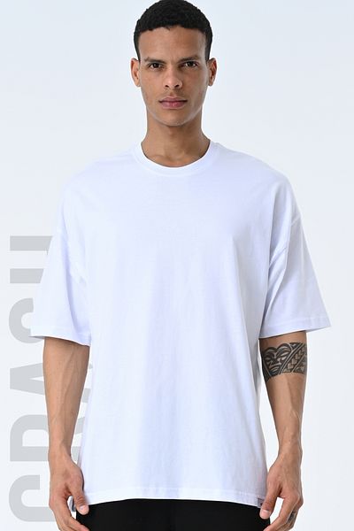 AMAZING CRASH Tricou de bază pentru bărbați, cu mânecă scurtă, cu decolteu rotund