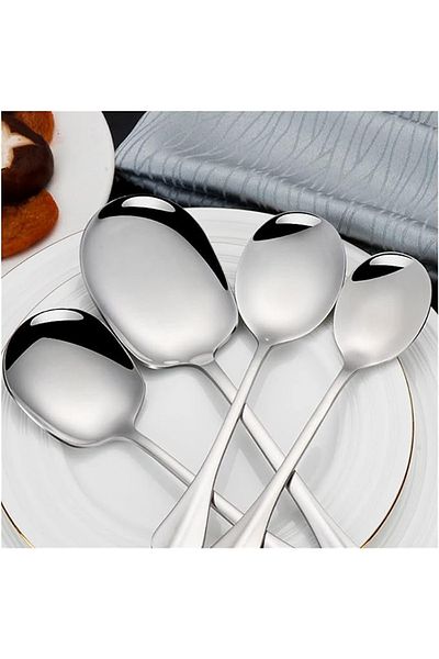 COOKCASE LARGE AND SMALL (25-21CM) SQUARE SERVICE SPOON