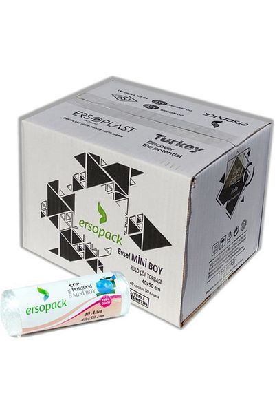 ERSOPACK Domestic Mini Garbage Bag 40x50 Cm 50 Roll 1 Box