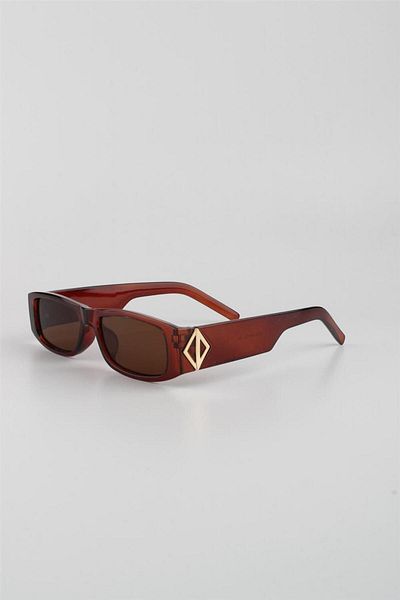 Silvio Monetti Brown Women's Sunglasses with UV400 Filter -615354