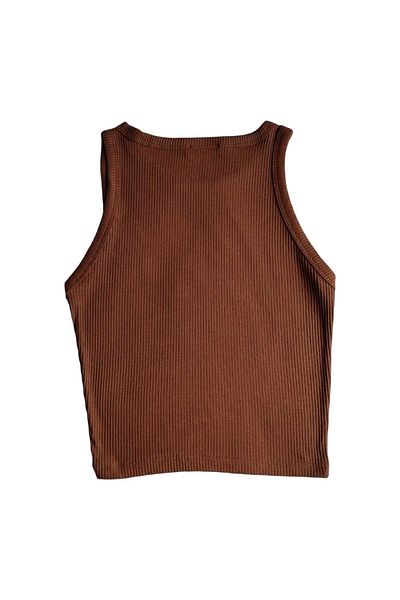 ModaDeniz Jeans Moda Deniz Women's Halter Neck Corded Tank Top