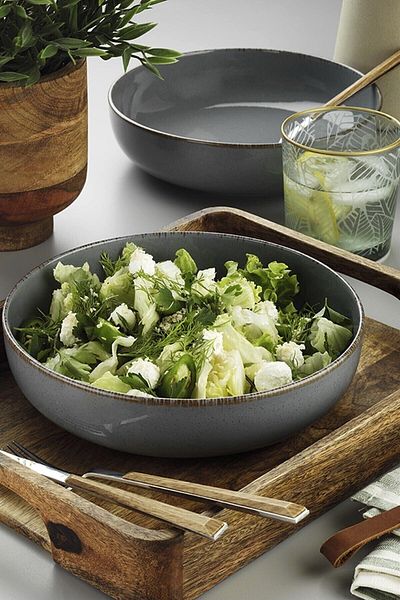 Kütahya Porselen Moderna Pit Salad Plate 2 pcs Blue